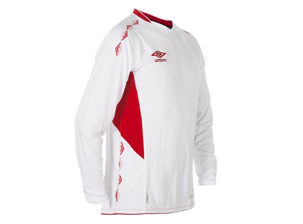 UMBRO UX-1 Jersey LS Vit/Röd L Matchtröja lång ärm 